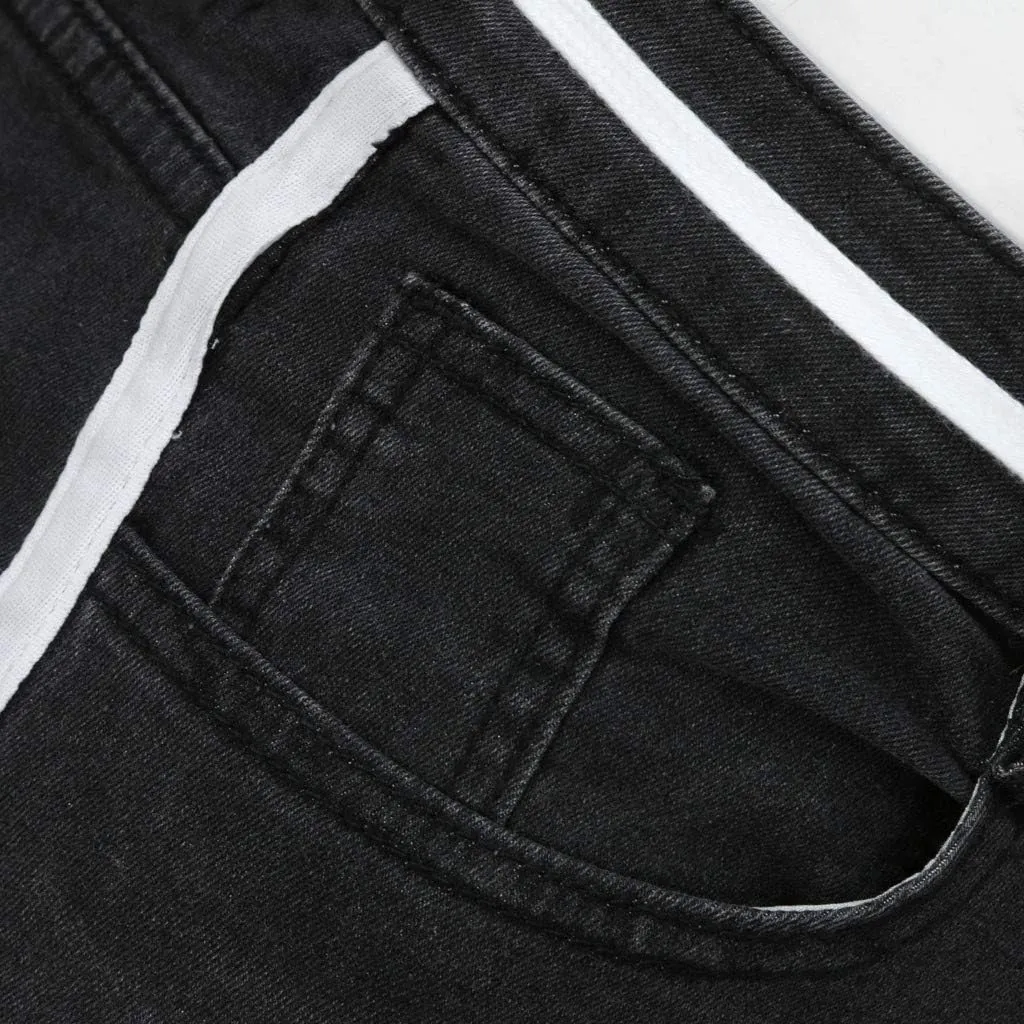 Men's Y2K Jeans Vintage Hip Hop Style Denim Pants Fashion Big Relaxed Fit Straight Leg Jeans Baggy Wide Leg Pants