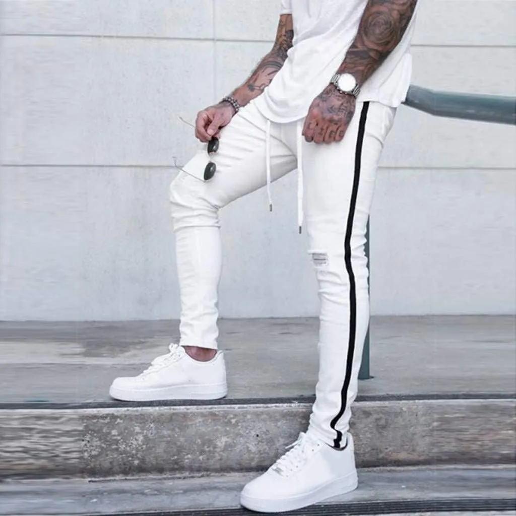 Men's Y2K Jeans Vintage Hip Hop Style Denim Pants Fashion Big Relaxed Fit Straight Leg Jeans Baggy Wide Leg Pants