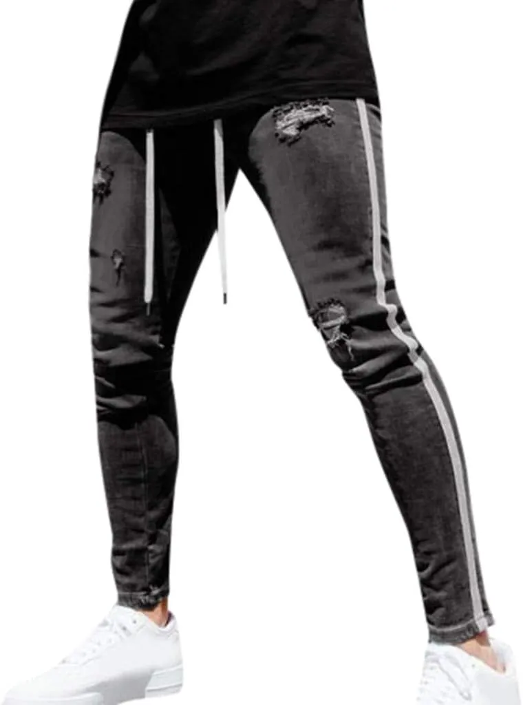 Men's Y2K Jeans Vintage Hip Hop Style Denim Pants Fashion Big Relaxed Fit Straight Leg Jeans Baggy Wide Leg Pants
