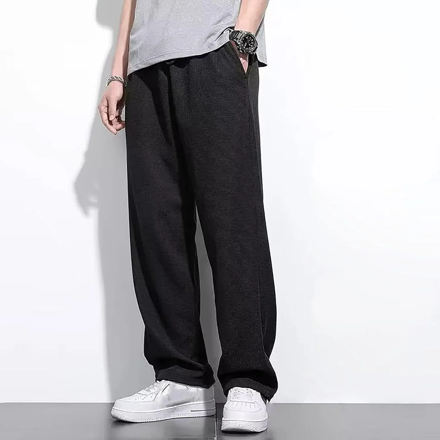 Mens Y2k Joggers Hip Hop Baggy Star Pants Straight Leg Joggers Harajuku Graphic Jeans Streetwear Relaxed Fit Trousers