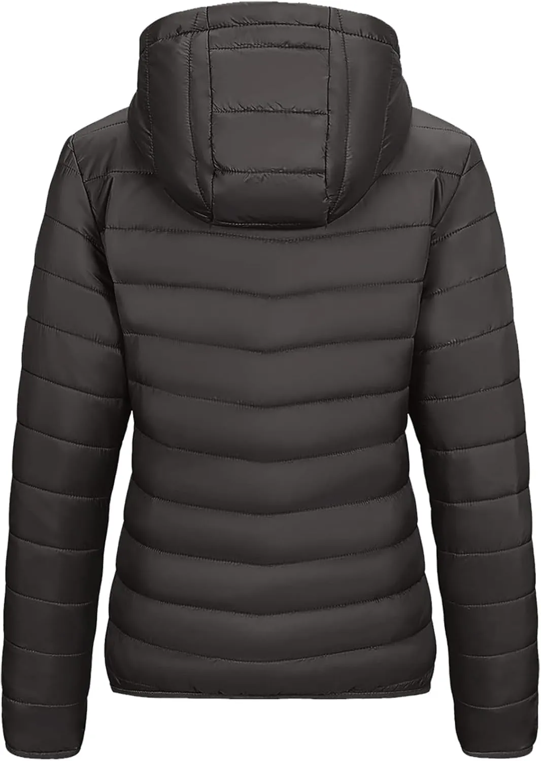 Packable Puffer Jacket Women Lightweight Winter Down Jacket with Hood Quilted Puffer Jacket Casual Full Zip Outerwear