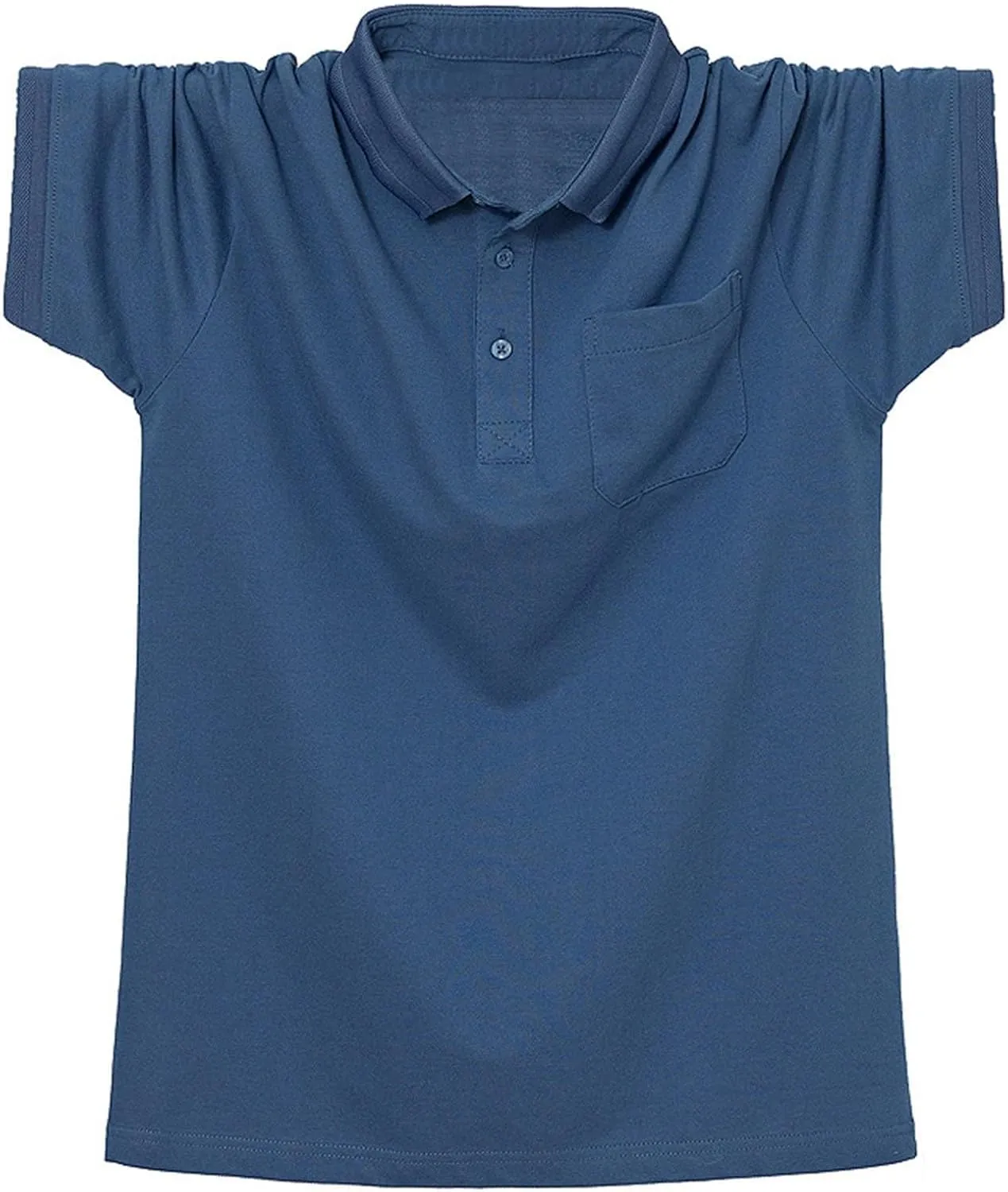 Polo Shirts for Men Short Sleeve with Pocket Quick Dry Performance Golf T-Shirts Summer Casual Tactical Collared Tee