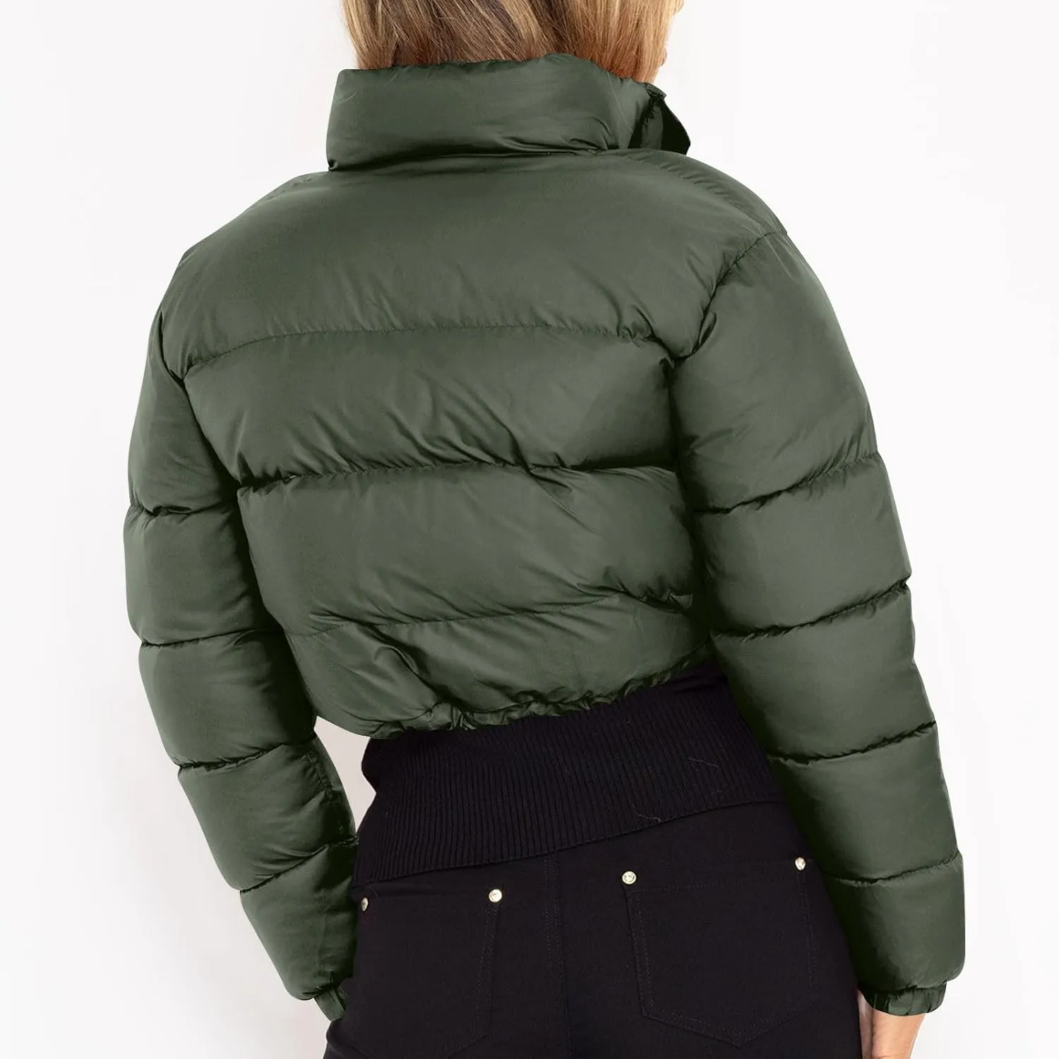 Puffer Jacket Womens Thicken Lightweight Parka Cotton Warm Oversized Fashion Casual Coat 2025 Outfits with Pockets