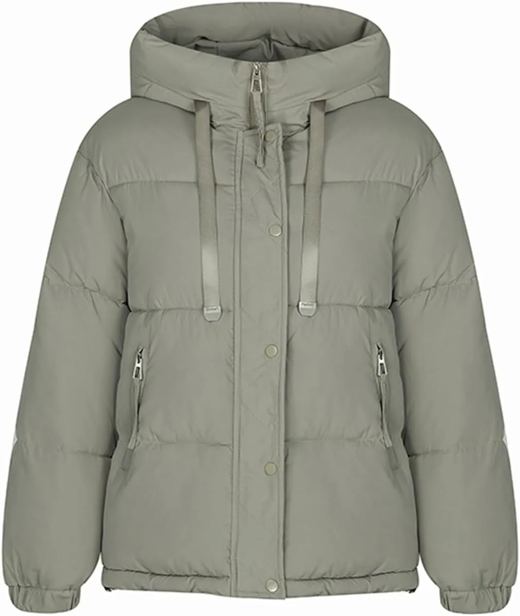 Puffer Jacket Womens Thicken Lightweight Parka Cotton Warm Oversized Fashion Casual Coat 2025 Outfits With Pockets
