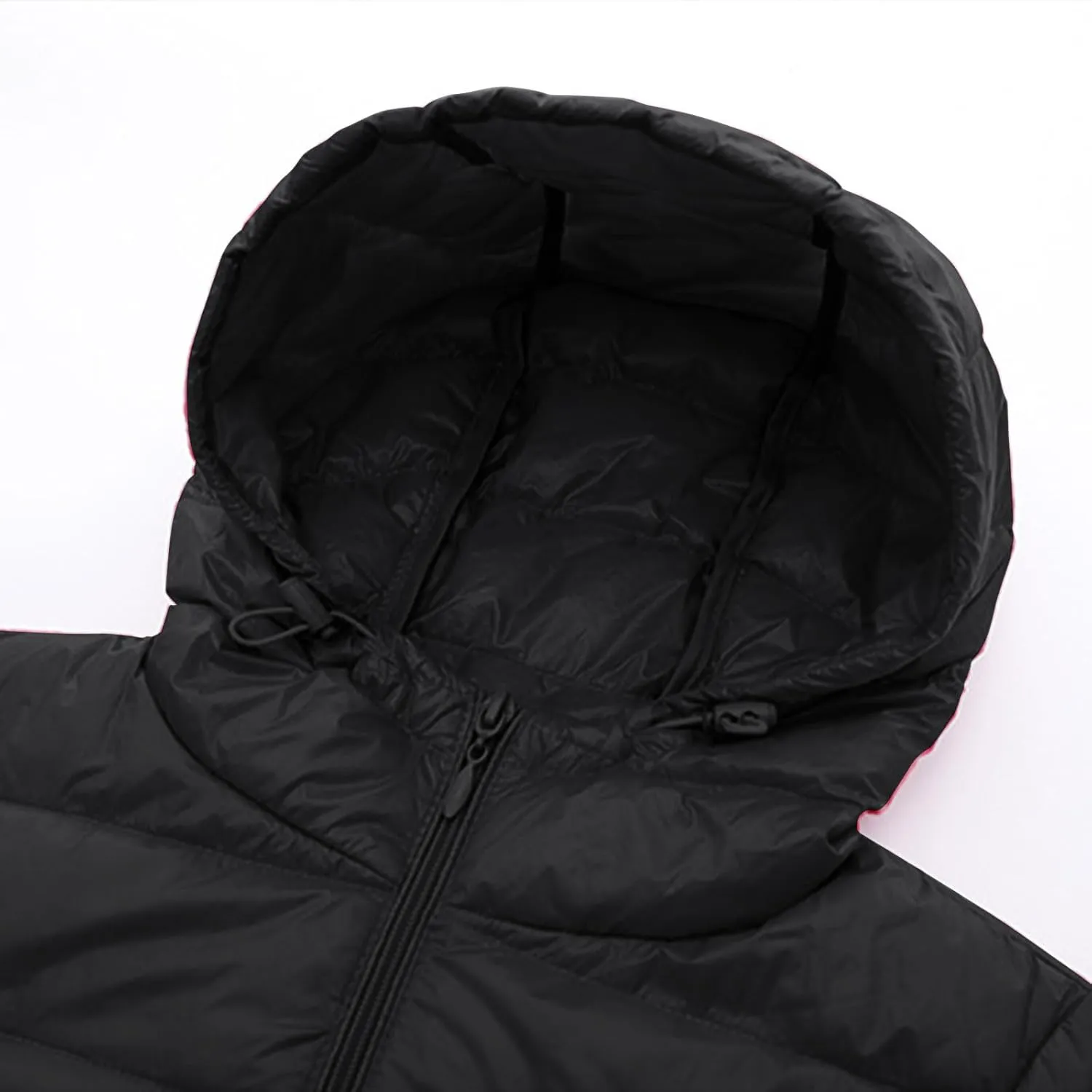Puffer Jackets Women Lightweight Full Zipper Quilted Jacket Long Sleeve down Jackets Winter Outerwear with Hood