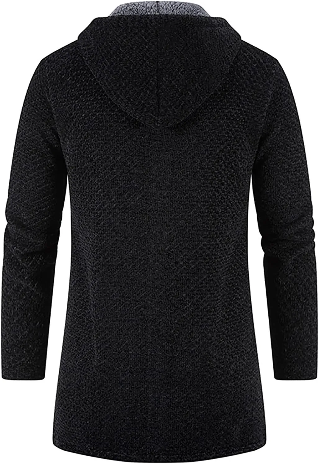 RTRDE Men's Coats Sherpa Lined Pea Coat Business Casual Trench Overcoat Long Jacket Coat, L-4XL