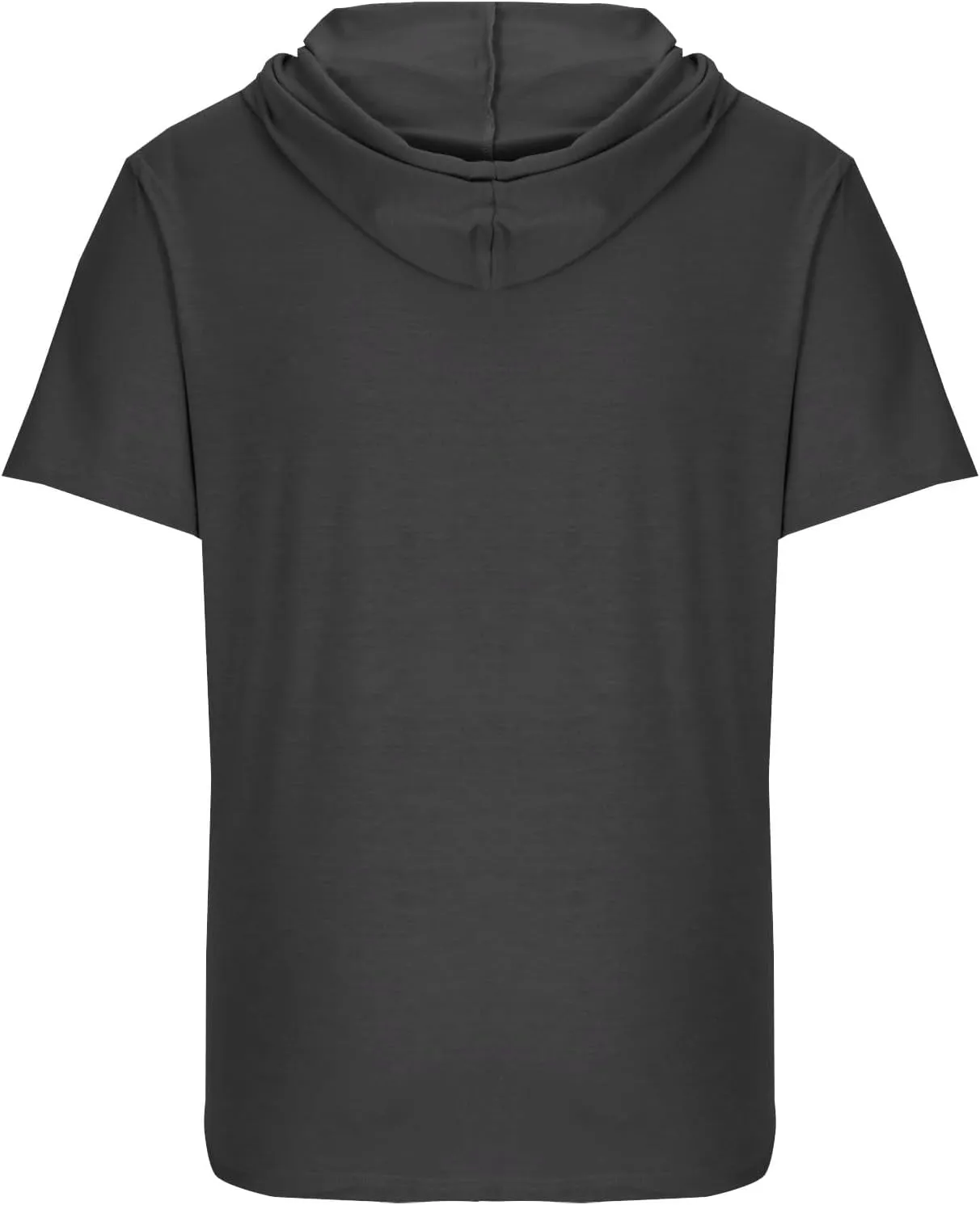 Short Sleeve Hoodies for Men Gym Workout Sweatshirt Lightweight Athletic Pullover Plus Size Hooded T Shirt Active Tops