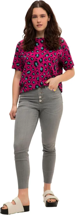 Studio Untold Womenswear Plus Size Curvy Button Fly Stretch Fit Skinny Jeans Grey Denim 16 821248905
