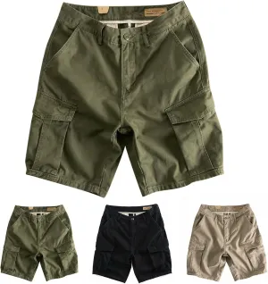 Summer Shorts for Men Elastic Waist Straight Leg Casual Beach Shorts Relaxed Fit Big and Tall Drawstring Outdoor Hiking Pants