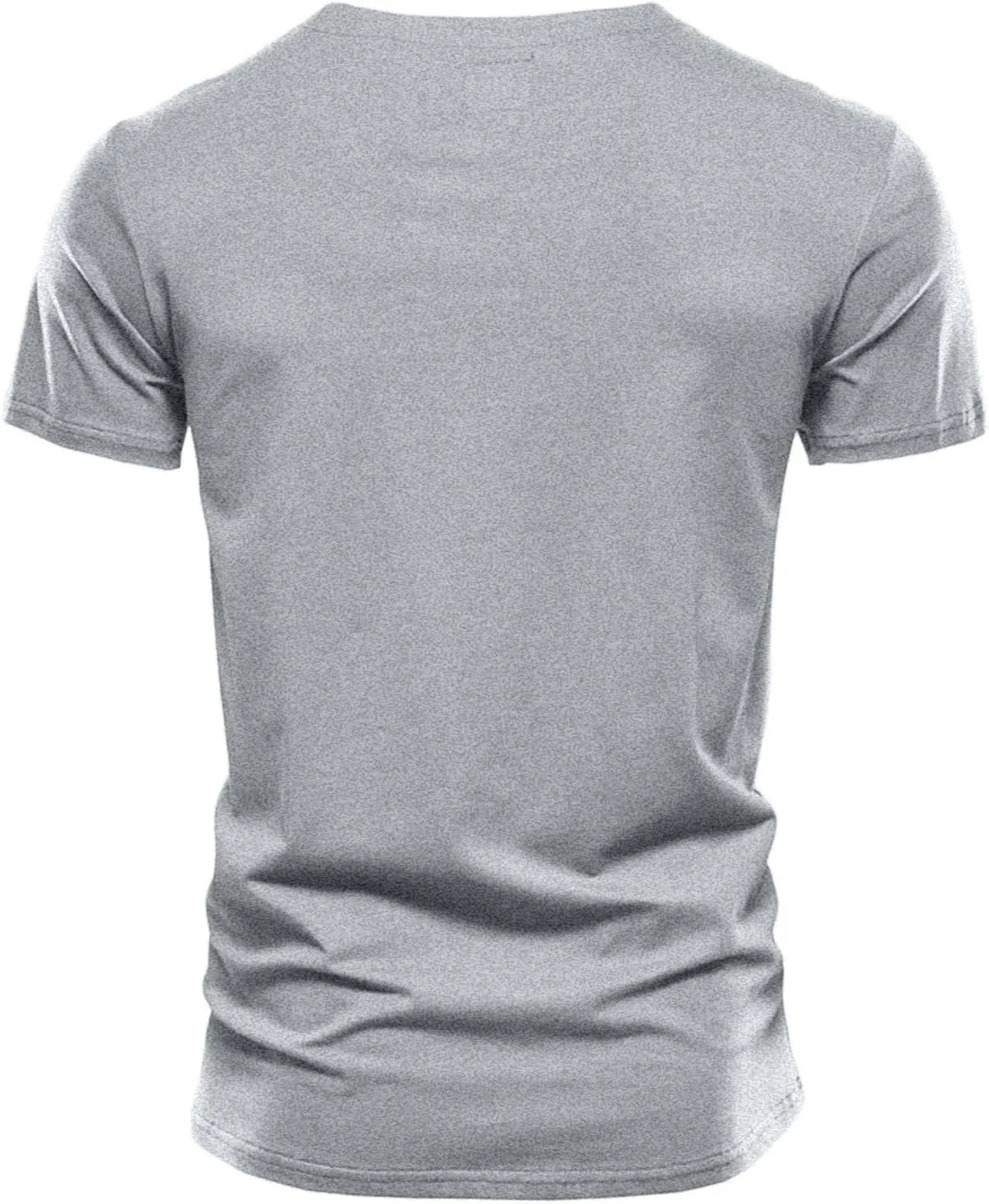 T-Shirt for Men Cotton Short Sleeve V Neck Muscle Tee Moisture Wicking Athletic Workout Henley Shirt Cotton Tops
