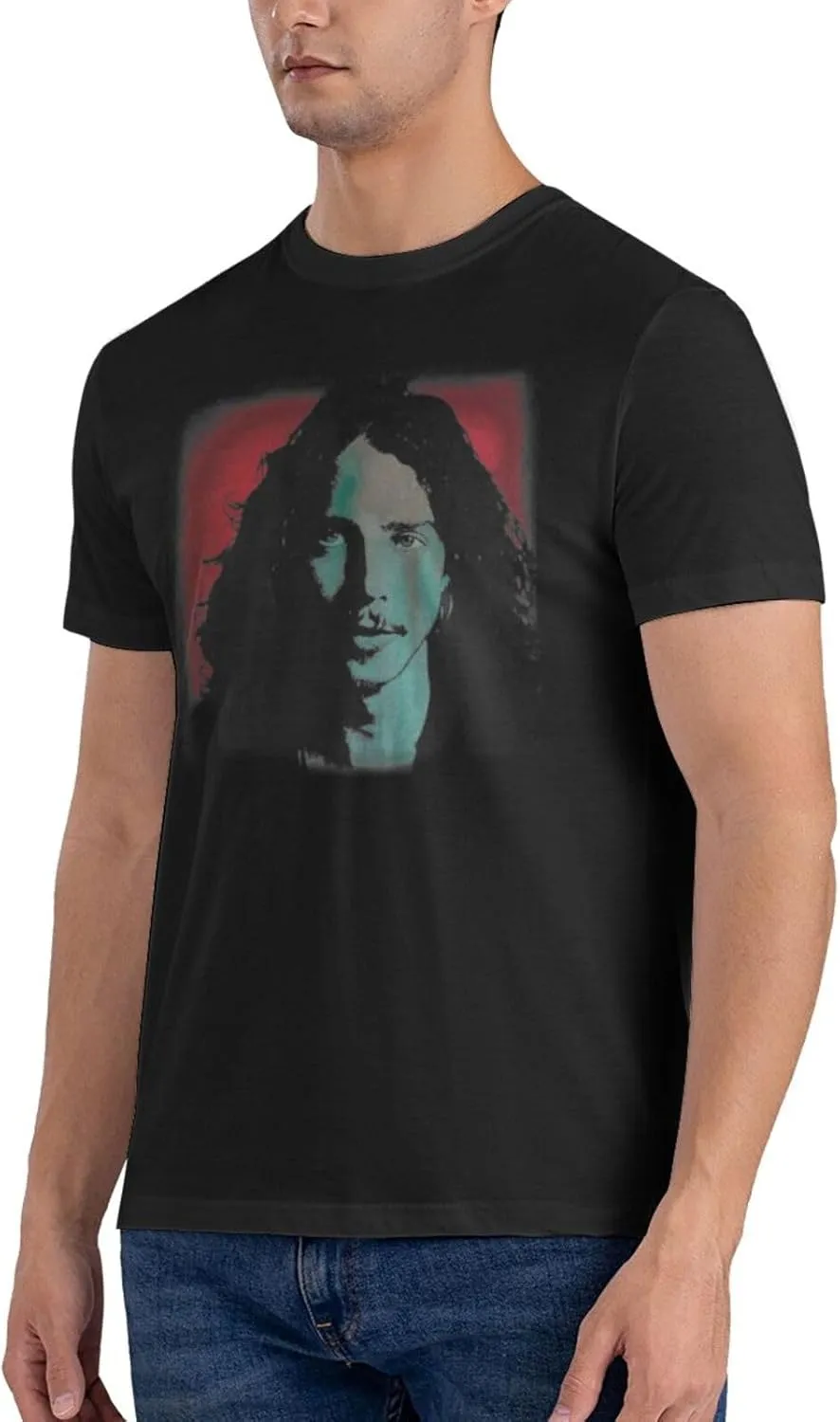 T Shirt Short Sleeve Men Classic Graphic Crewneck Cotton Vintage Tees