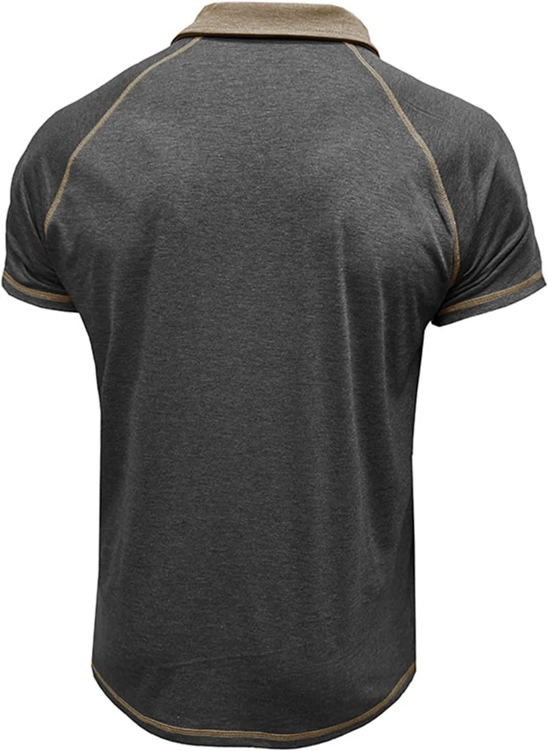 T-Shirts for Man Classic Raglan Short Sleeve Performance Quick Dry Golf Polo Shirts Athletic Casual Tactical Tee Tops