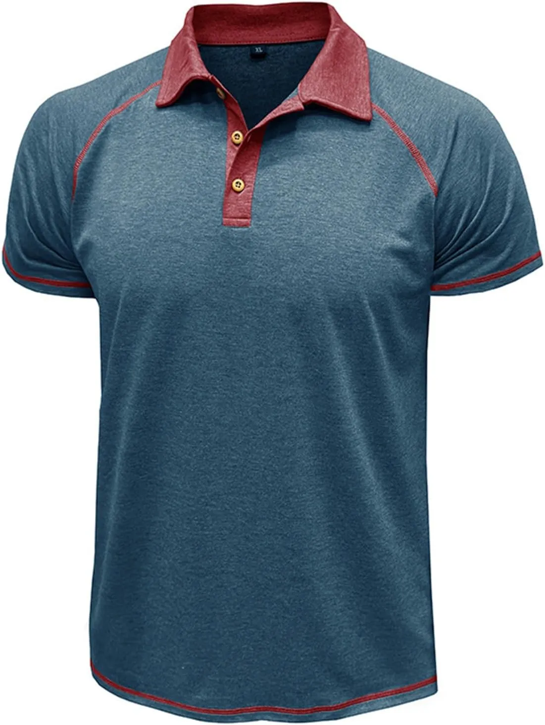 T-Shirts for Man Classic Raglan Short Sleeve Performance Quick Dry Golf Polo Shirts Athletic Casual Tactical Tee Tops
