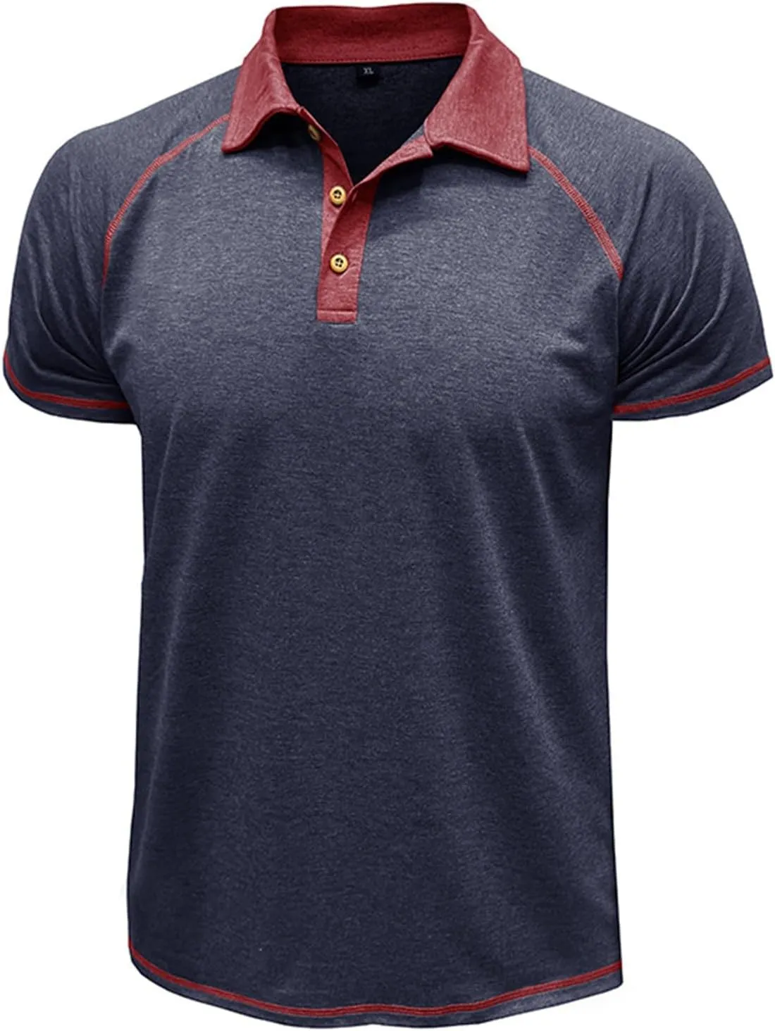T-Shirts for Man Classic Raglan Short Sleeve Performance Quick Dry Golf Polo Shirts Athletic Casual Tactical Tee Tops
