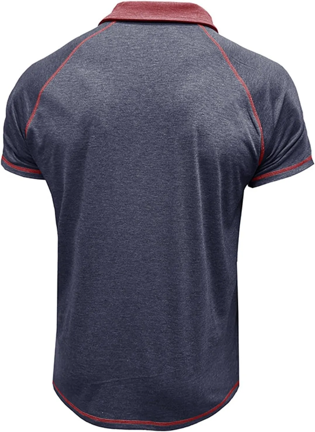 T-Shirts for Man Classic Raglan Short Sleeve Performance Quick Dry Golf Polo Shirts Athletic Casual Tactical Tee Tops