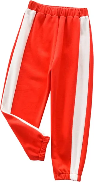 Toddler Boys Girl's Sweatpants Elastic Waist Long Sports Jogger Pants Athletic Pants Kids Street Hip Hop Pants