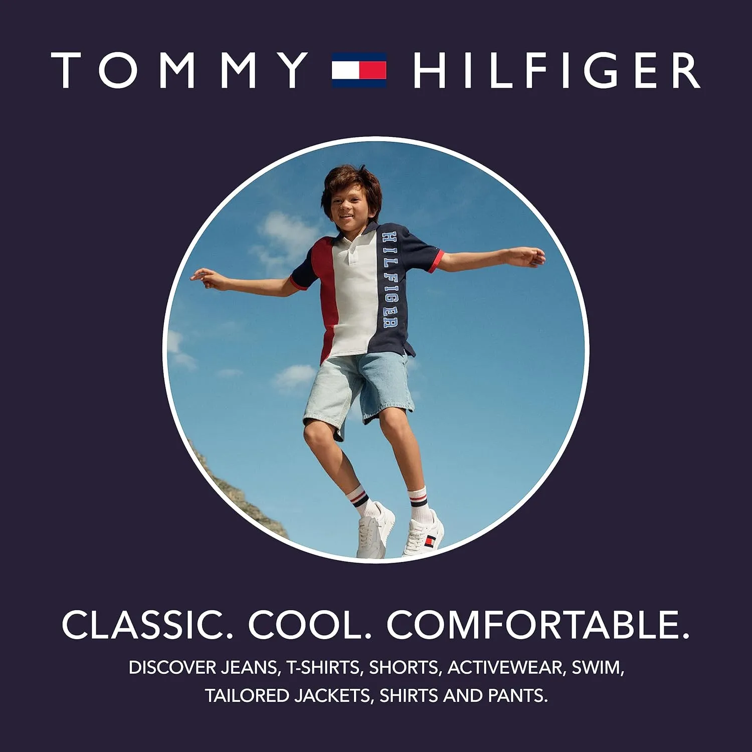 Tommy Hilfiger Boys' Short Sleeve Solid Matt Crew Neck T-Shirt, Soft, Comfortable, Relaxed Fit