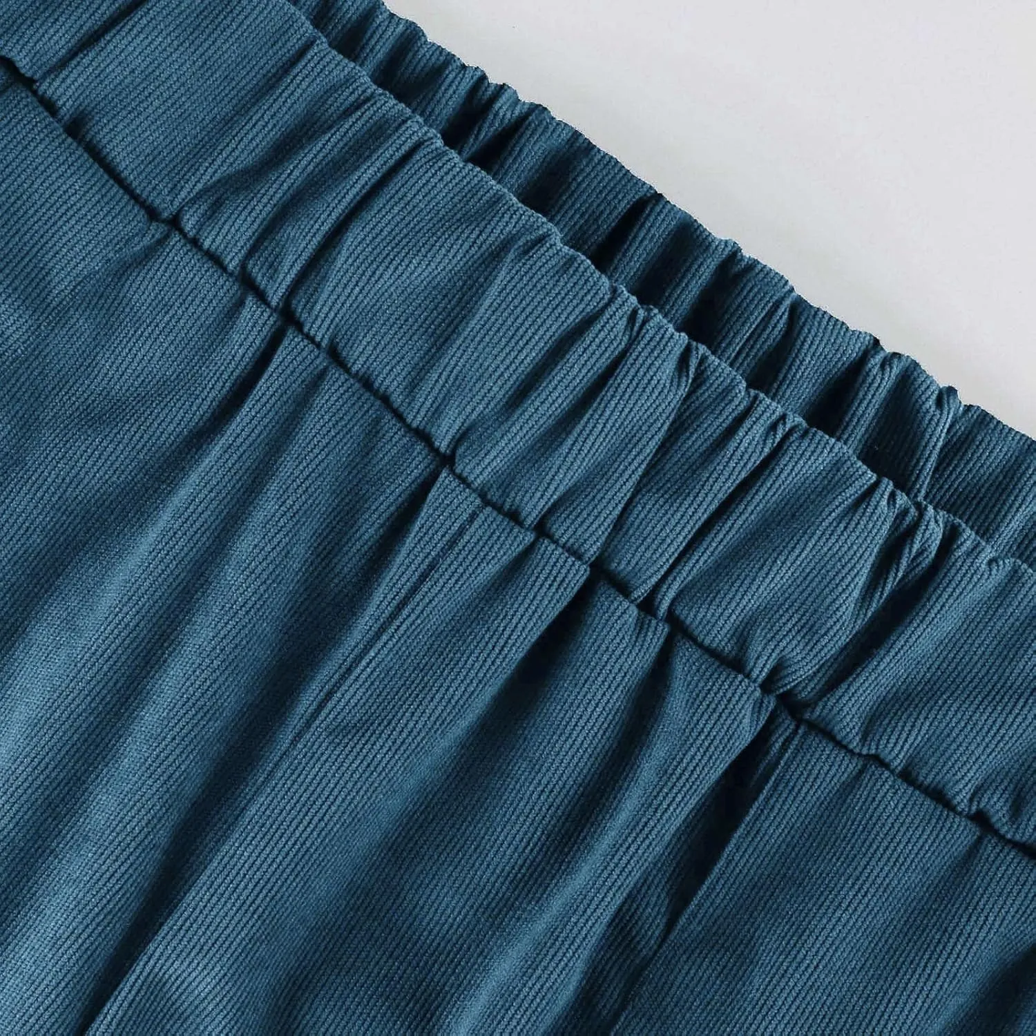 Travel Pants for Women,Women's Casual Solid Colour Elastic Waist Straight Casual Pants with Pockets Business Casual Trousers