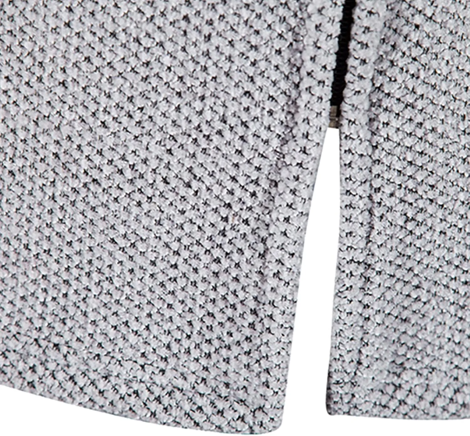 tuduoms Men's Zip Up Hooded Fleece Long Cardigan Sweater Winter Fashion Warm Sherpa Lined Jacket Coat Hoodies with Pockets