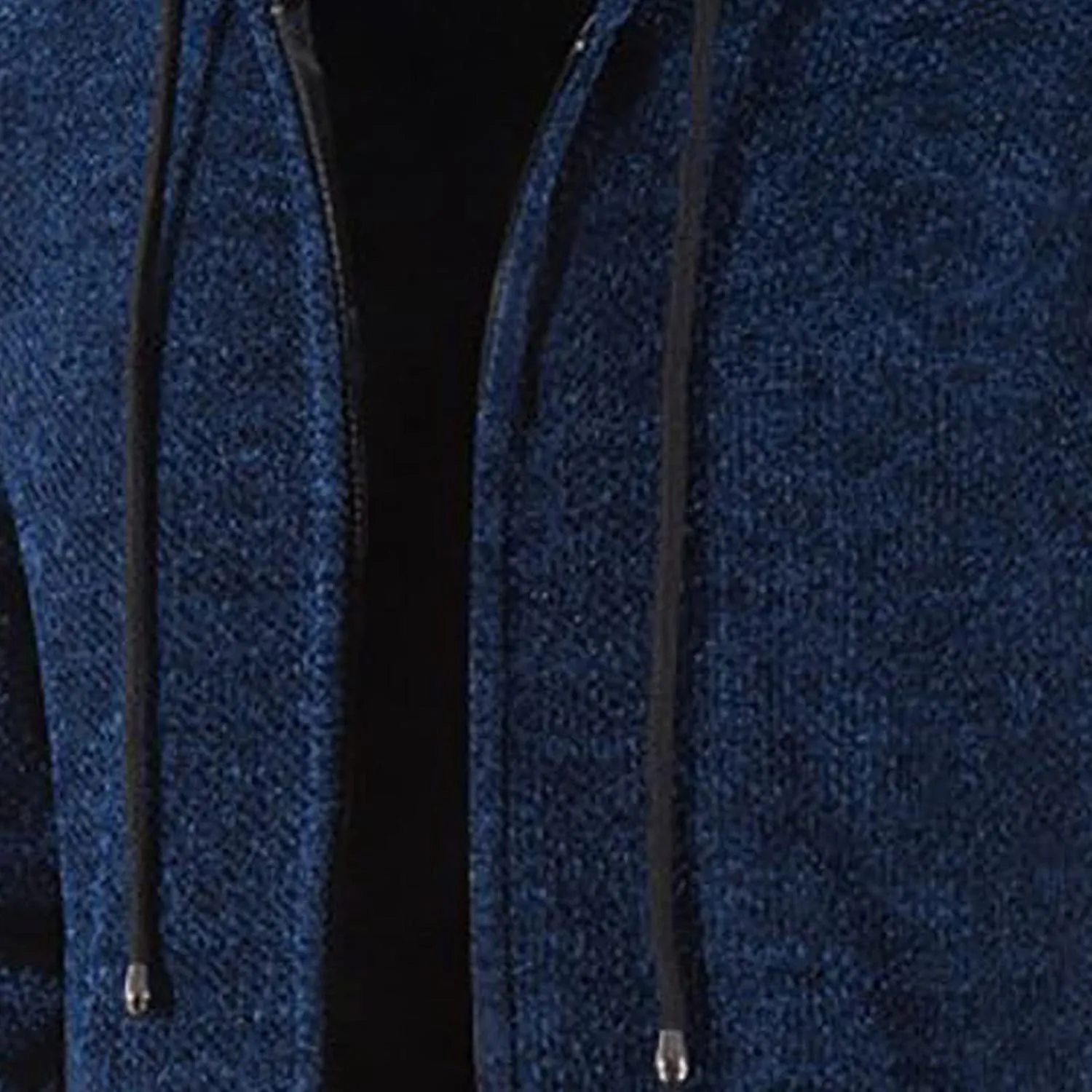 tuduoms Men's Zip Up Hooded Fleece Long Cardigan Sweater Winter Fashion Warm Sherpa Lined Jacket Coat Hoodies with Pockets