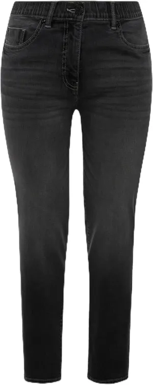 Ulla Popken Womenswear Plus Size Curvy Push-Up Stretch Fit Jeans Dark Grey Denim 20 830531906