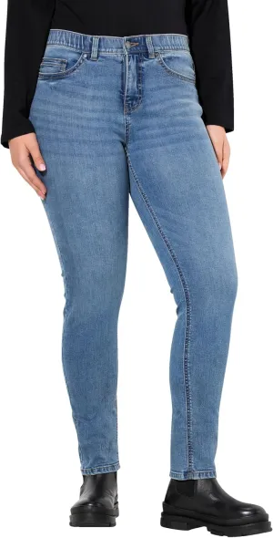 Ulla Popken Womenswear Plus Size Curvy Stretch Fit Slim Leg Jeans 834148