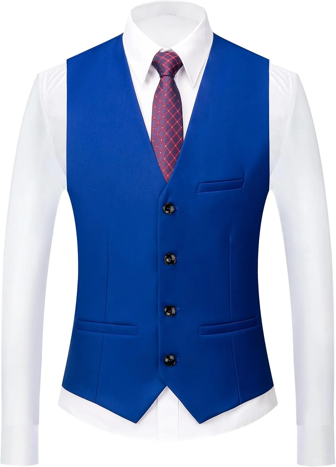 UNINUKOO Mens Suits 3 Piece Classic Fit Wedding Guest Outfit Suit Jacket Pants with Vest