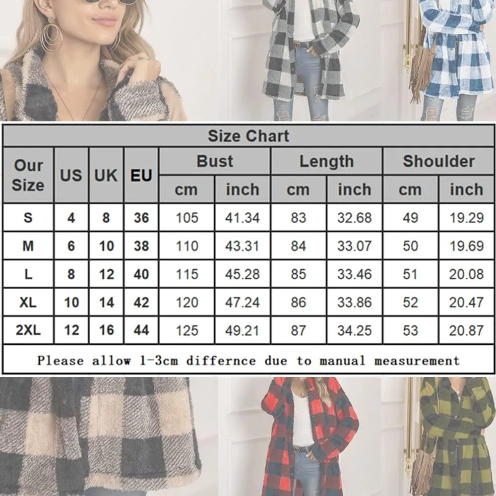 Useagrey Womens Winter Clothes Fashion Fuzzy Fleece Jacket Hooded Full Zip Color Block Coats Warm Comfy Plus Size Outerwear