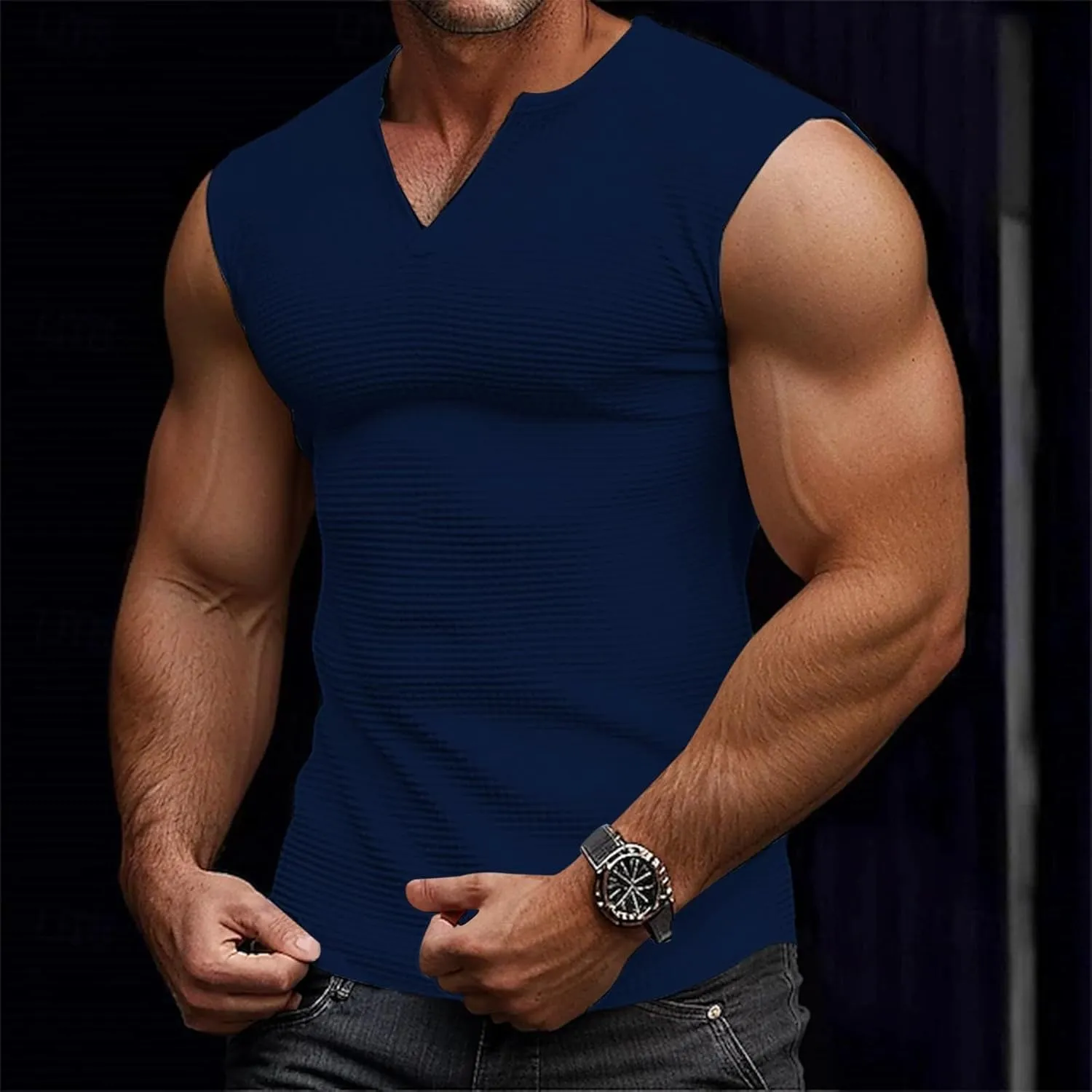 Waffle Tank Tops Men Summer Athletic Gym Workout Sleeveless Shirts Bodybuilding Sport Fitness Muscle Cut Off Shirt