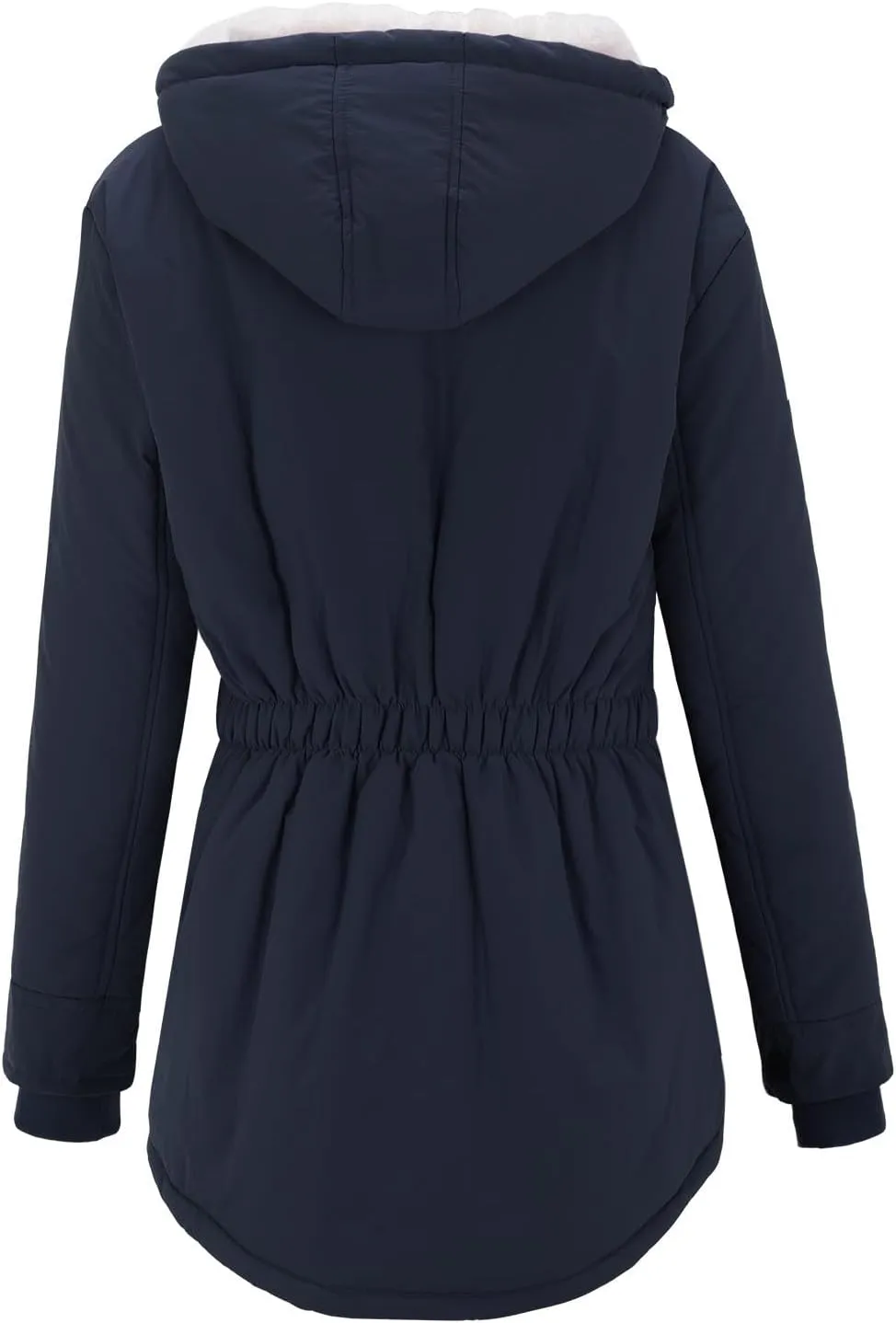 Winter Coats for Women 2024 Long Sleeve Button Down Outdoor Hooded Jacket Sherpa Lined Fuzzy Fleece Comfy Jackets