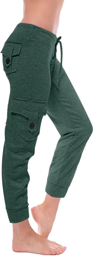 Women Jogger Pants Drawstring Relaxed-Fit Track Cuff Sweatpants Running Yoga Workout Jogger Trousers Pants with Pockets