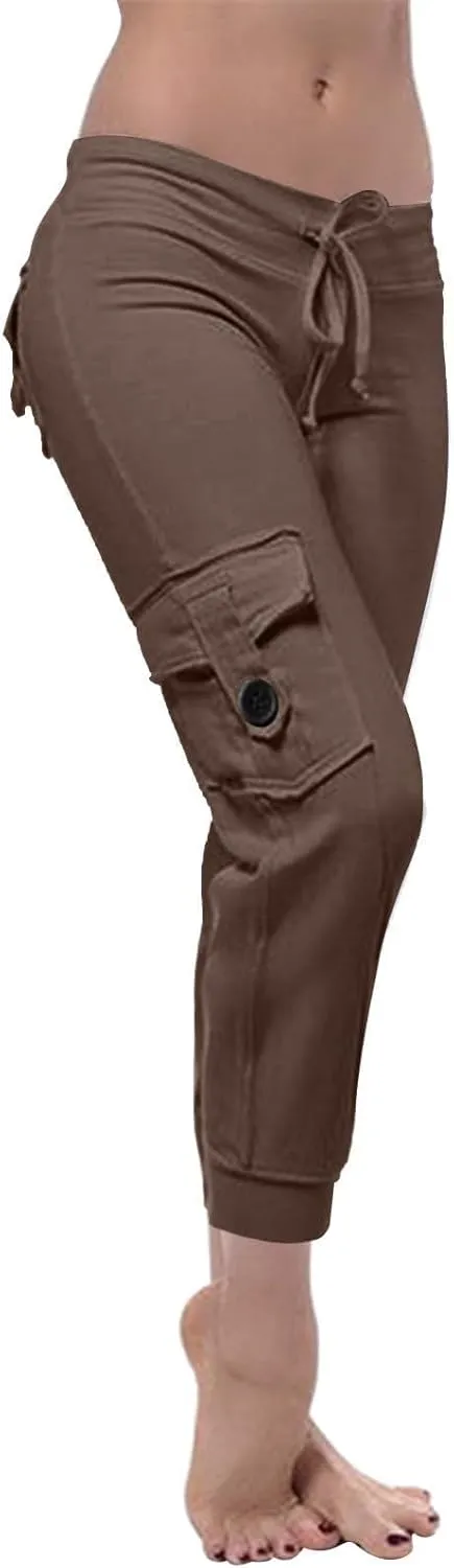 Women Jogger Pants Drawstring Relaxed-Fit Track Cuff Sweatpants Running Yoga Workout Jogger Trousers Pants with Pockets