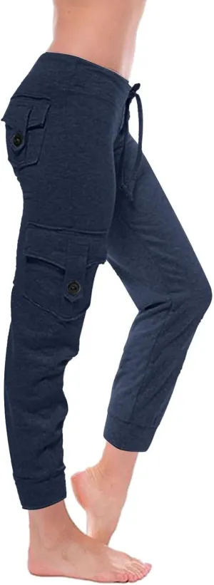 Women Jogger Pants Drawstring Relaxed-Fit Track Cuff Sweatpants Running Yoga Workout Jogger Trousers Pants with Pockets