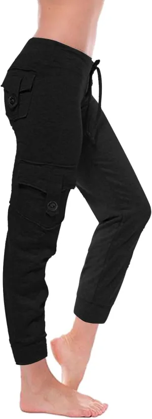 Women Jogger Pants Drawstring Relaxed-Fit Track Cuff Sweatpants Running Yoga Workout Jogger Trousers Pants with Pockets