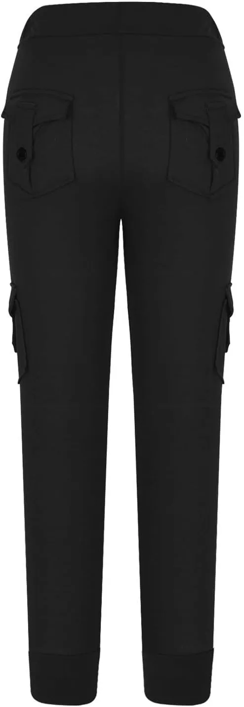 Women Jogger Pants Drawstring Relaxed-Fit Track Cuff Sweatpants Running Yoga Workout Jogger Trousers Pants with Pockets