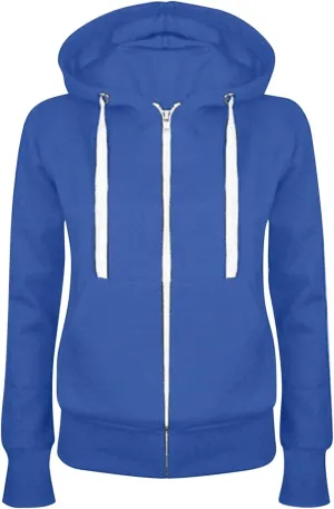 Women's 2023 Fall Fashion Hoodies Zip Up Drawstring Long Sleeve Fleece Sweatshirts Trendy Teen Girl Y2K Workout Tops