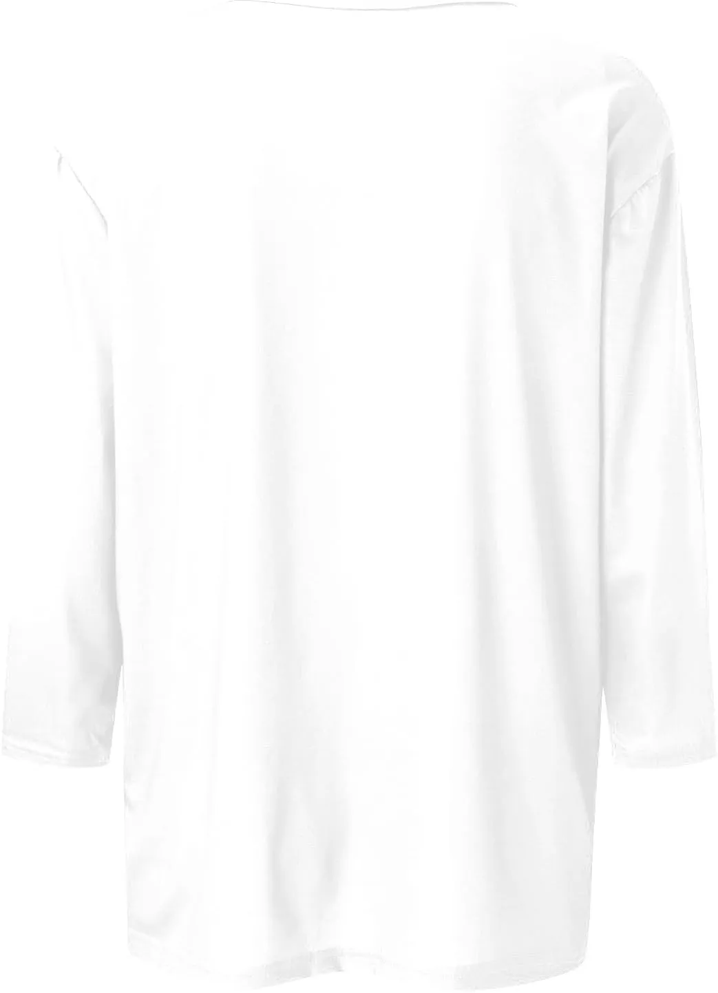 Womens 3/4 Sleeve Tops Dressy Casual Tunic Blouse 2024 Summer Trendy Crew Neck T-Shirt Relaxed Fit Round Neck Tee