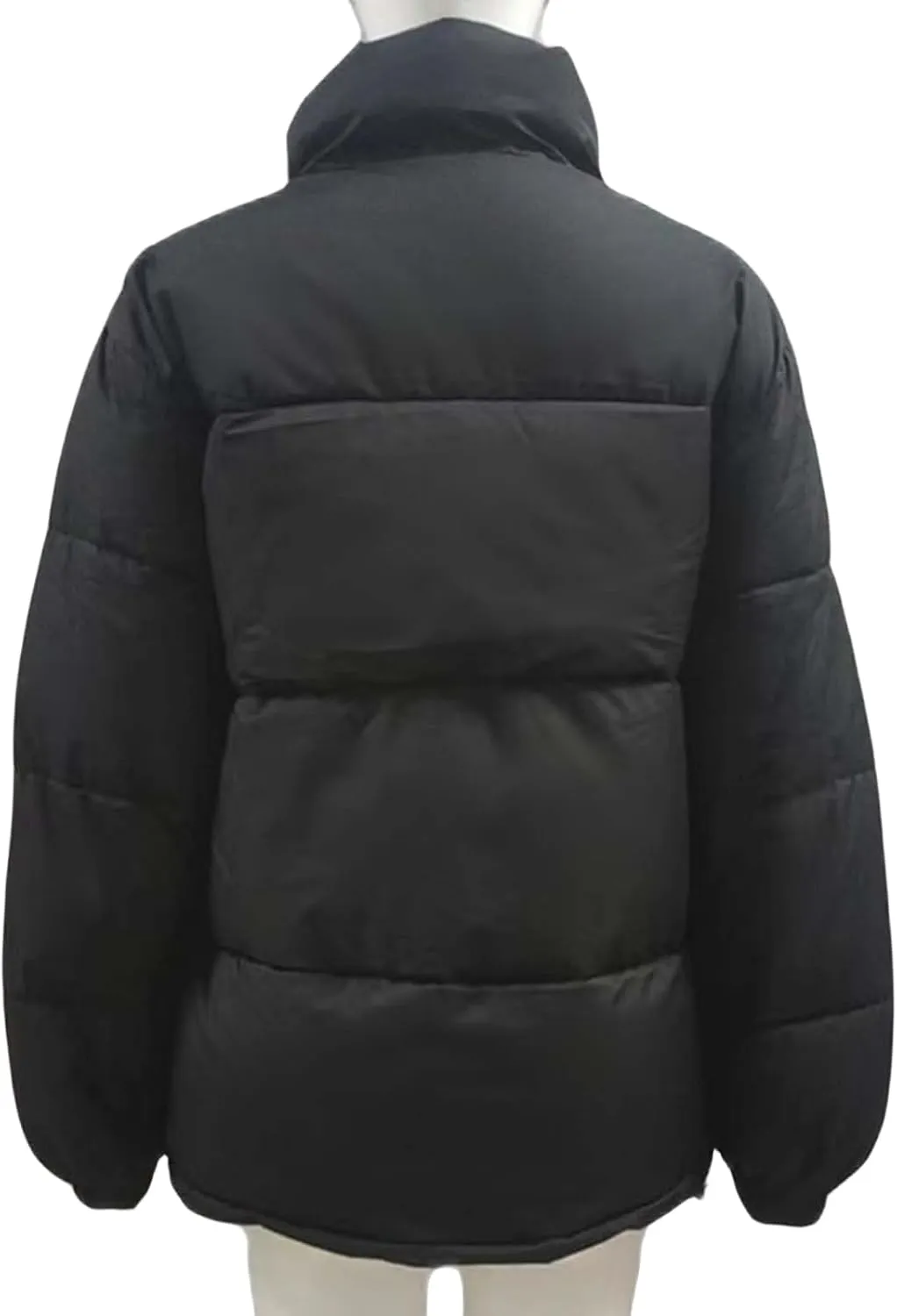 Women's Baggy Lightweight Zip Puffer Jackets Warm Winter Down Coats with Pockets