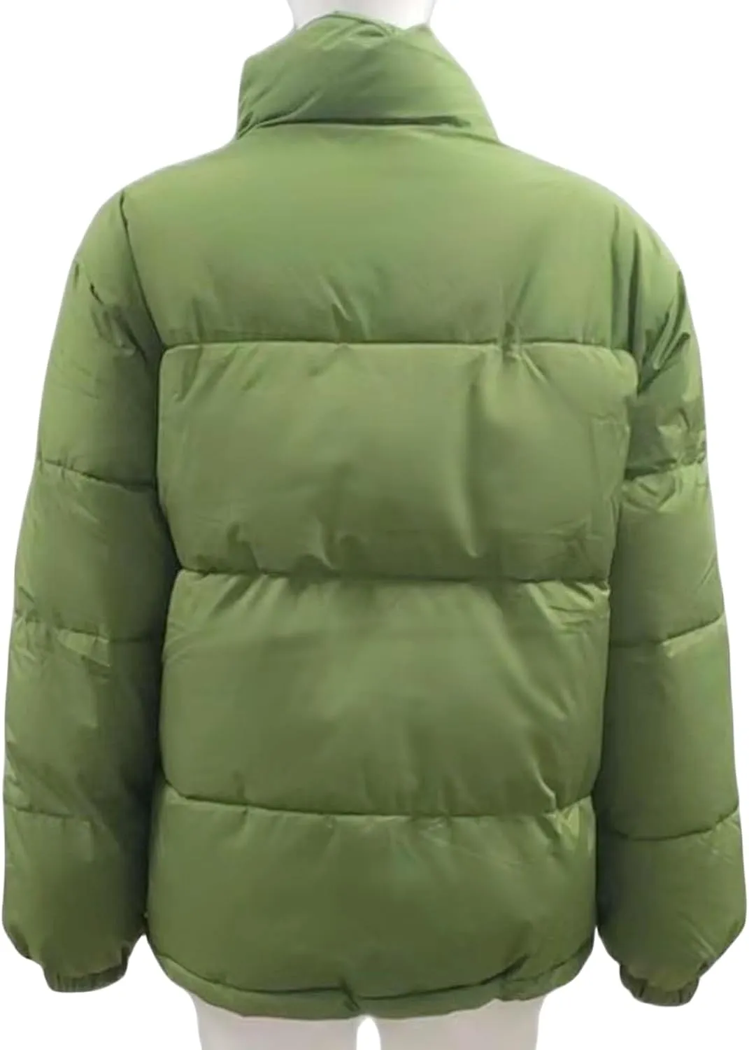 Women's Baggy Lightweight Zip Puffer Jackets Warm Winter Down Coats with Pockets