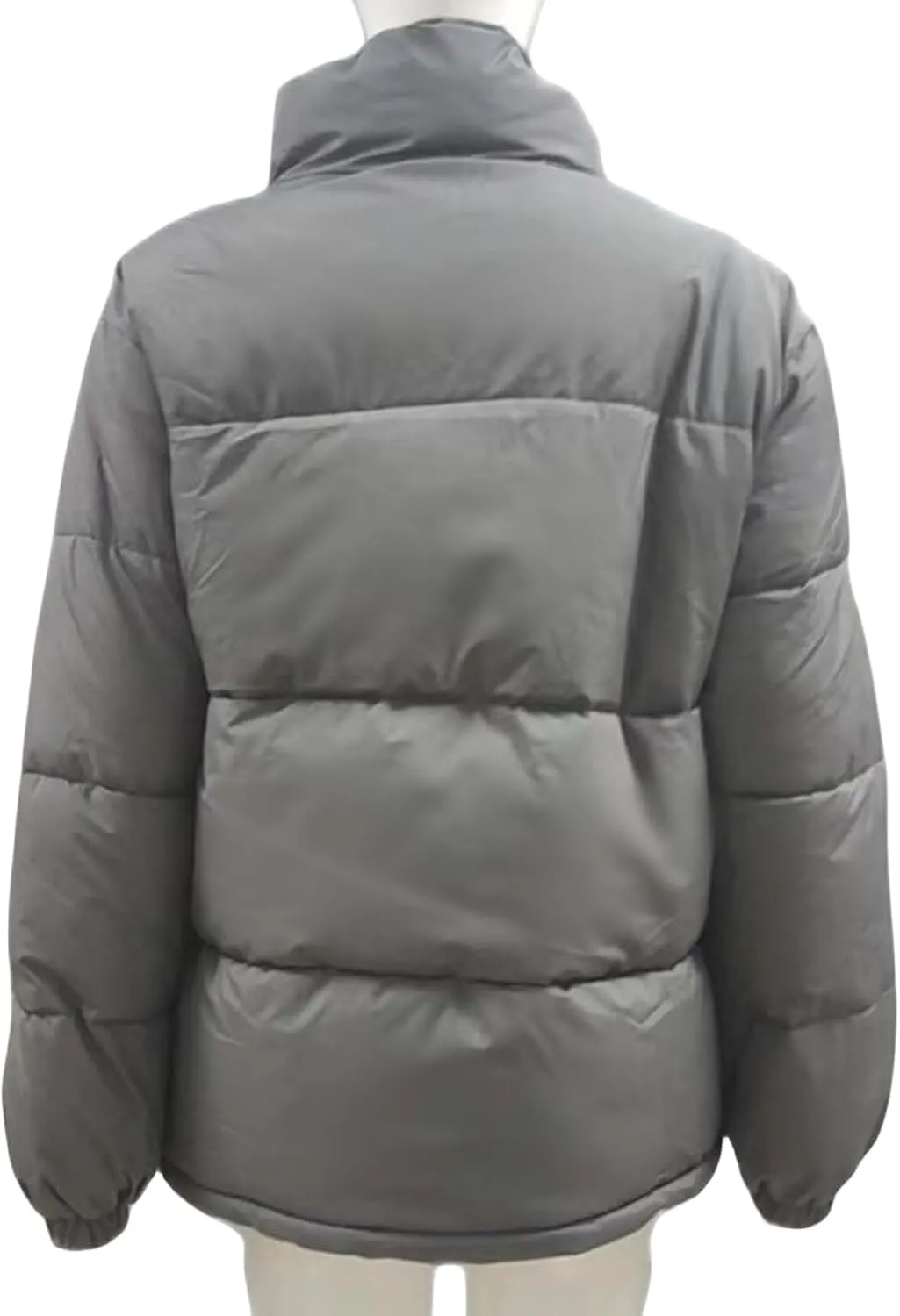 Women's Baggy Lightweight Zip Puffer Jackets Warm Winter Down Coats with Pockets
