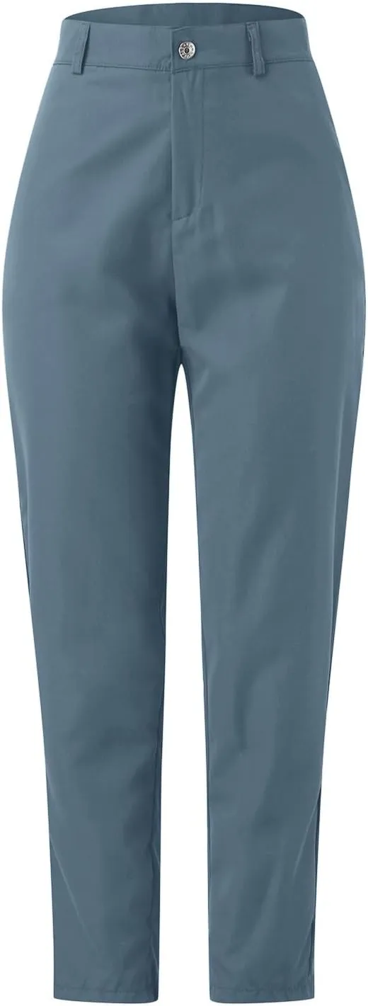 Women's Casual Pants Elegant Casual Daily Straight Leg Casual Pants Suit Pants Solid Color Zipper Button Trousers