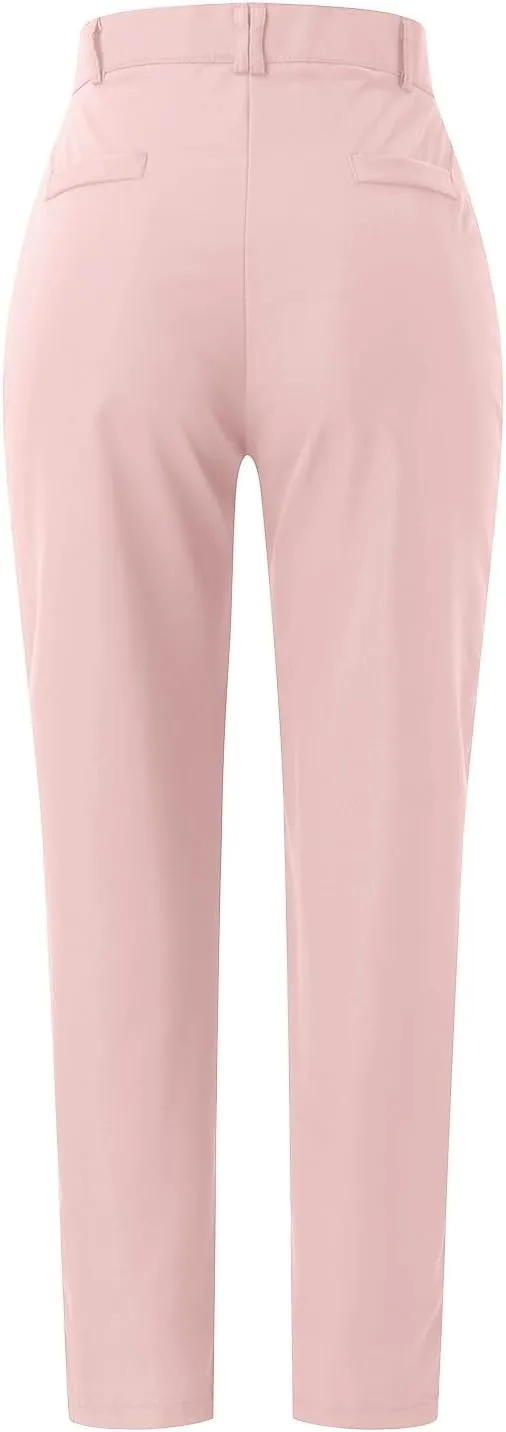 Women's Casual Pants Elegant Casual Daily Straight Leg Casual Pants Suit Pants Solid Color Zipper Button Trousers
