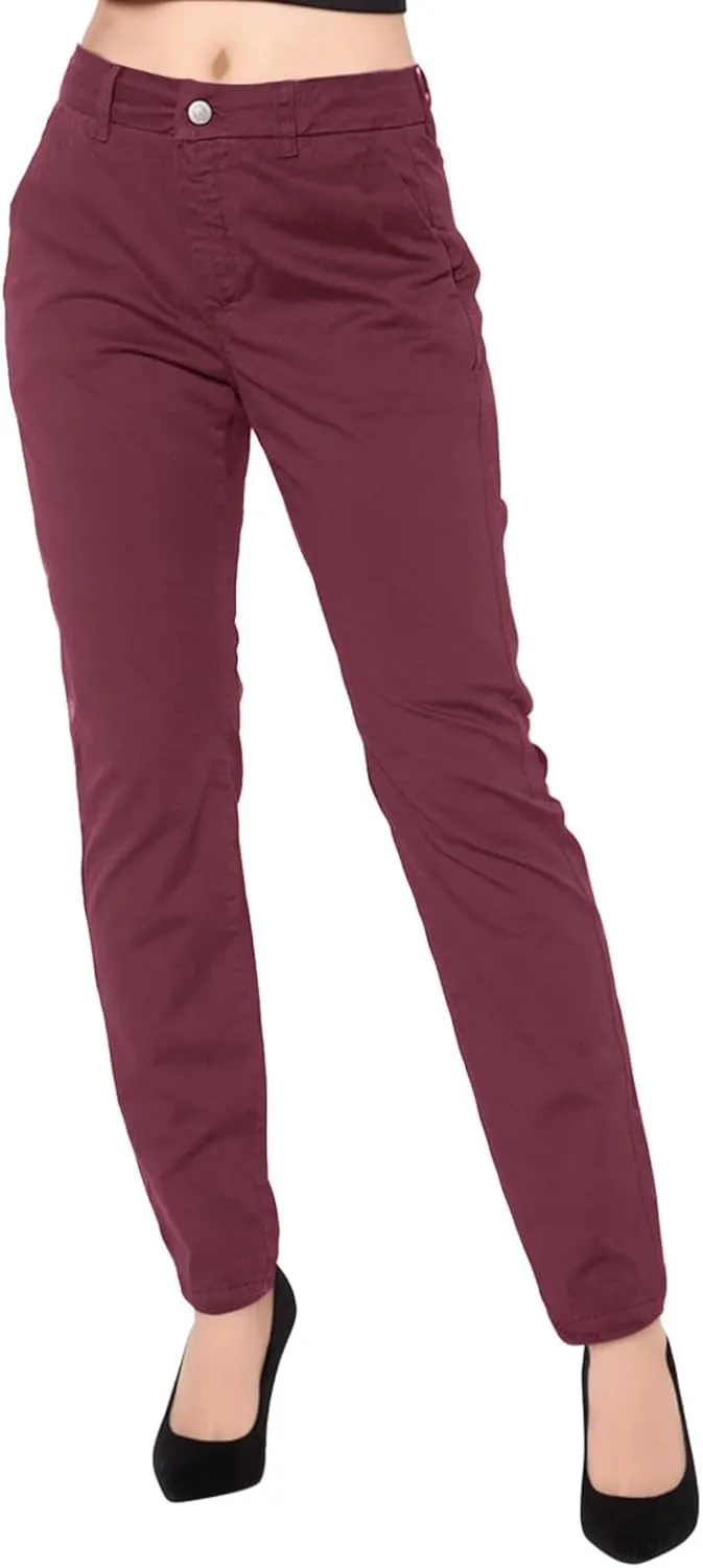 Women's Casual Pants Elegant Casual Daily Straight Leg Casual Pants Suit Pants Solid Color Zipper Button Trousers