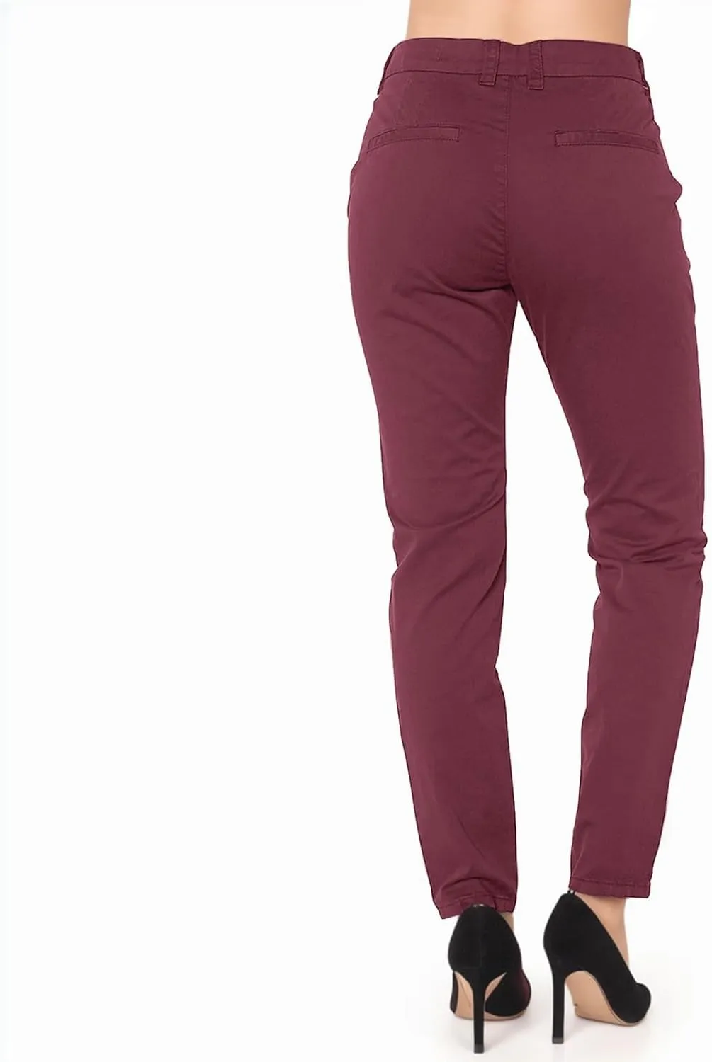 Women's Casual Pants Elegant Casual Daily Straight Leg Casual Pants Suit Pants Solid Color Zipper Button Trousers
