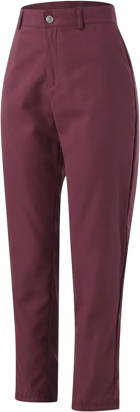 Women's Casual Pants Elegant Casual Daily Straight Leg Casual Pants Suit Pants Solid Color Zipper Button Trousers