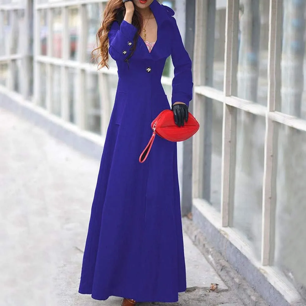Womens Double Breasted Trench Coat Pocket Cardigan Button Top Sweater Knit Hooded Coat Slim Outerwear Coats Trench
