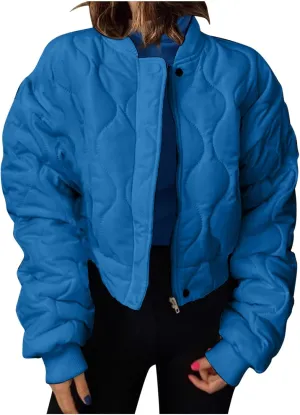 Women's Down Jackets Thicken Lightweight Parkas Solid Winter Coats Womens Fashion Versatile Outerwear with Pockets