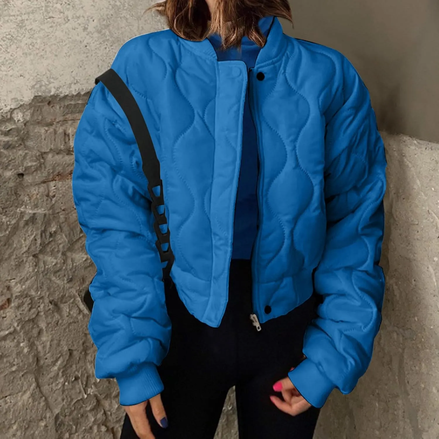 Women's Down Jackets Thicken Lightweight Parkas Solid Winter Coats Womens Fashion Versatile Outerwear with Pockets