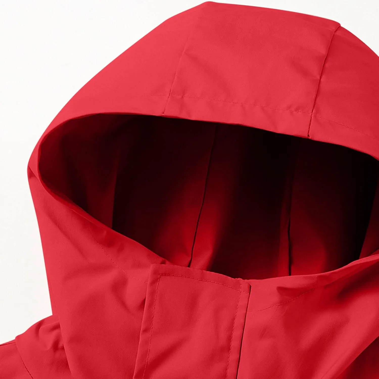 Women's Waterproof Rain Jacket Lightweight Breathable Raincoat Oversize Hooded Hiking Jacket Softshell Windbreaker