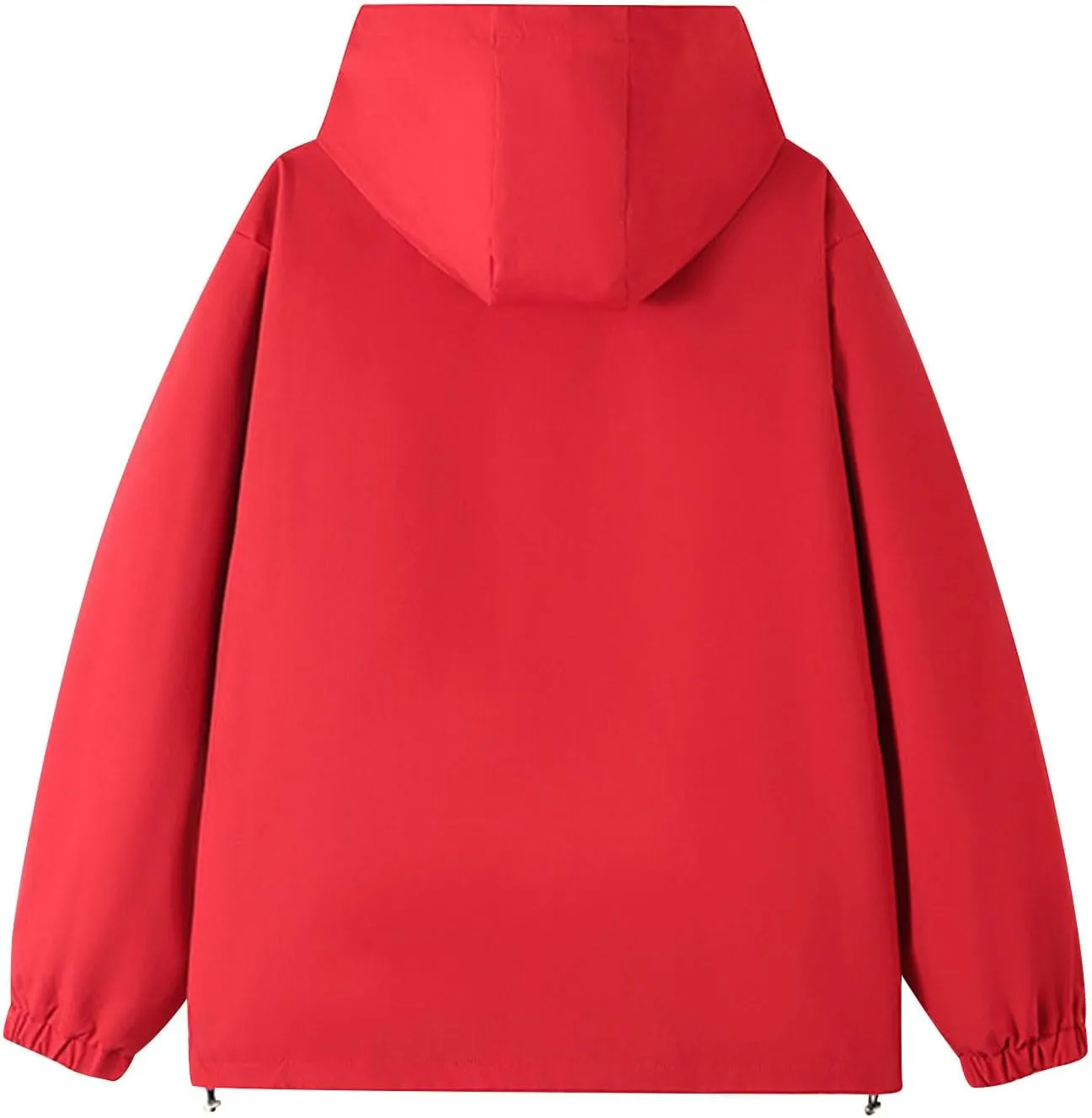 Women's Waterproof Rain Jacket Lightweight Breathable Raincoat Oversize Hooded Hiking Jacket Softshell Windbreaker